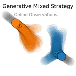 Inverse Mixed Strategy Games with Generative Trajectory Models